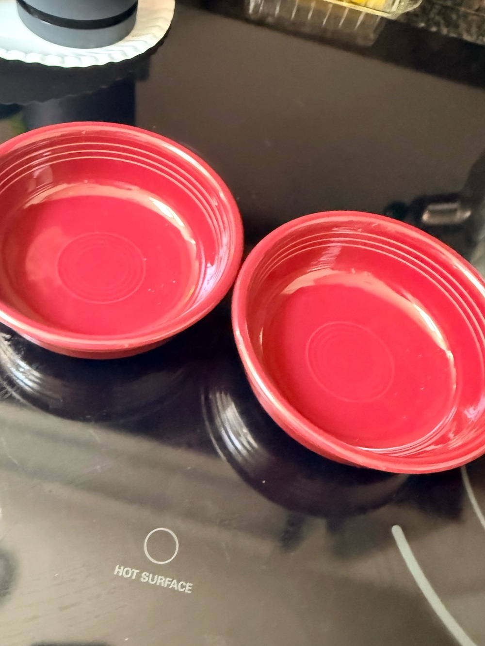 Fiesta 5” Fruit Bowls - burgundy red - Set of 2